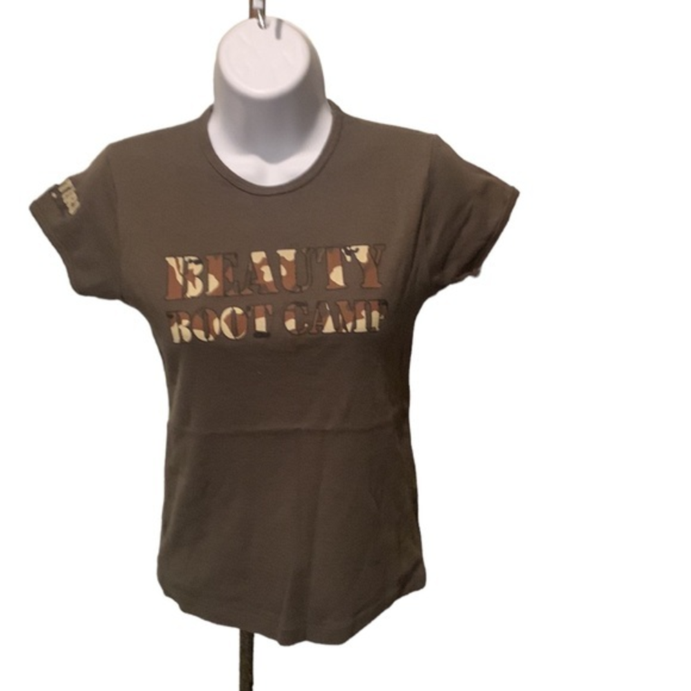 Beauty Boot Camp Hooters Short Sleeve T Shirt Size Med